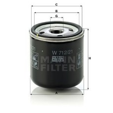 MANN-FILTER W71221 Масляный фильтр EEP (CHRYSLER) Cherokee II
