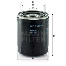MANN-FILTER WP92880 Комбинированный масляный фильтр FORD Ranger, MAZDA B-Serie (Pickup)